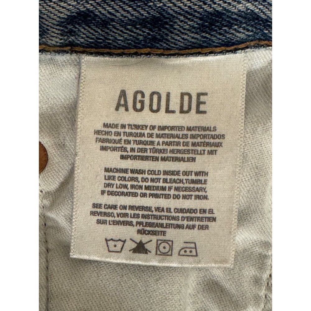 Agolde Light Blue Wide-Leg Jeans - Picture 13 of 14